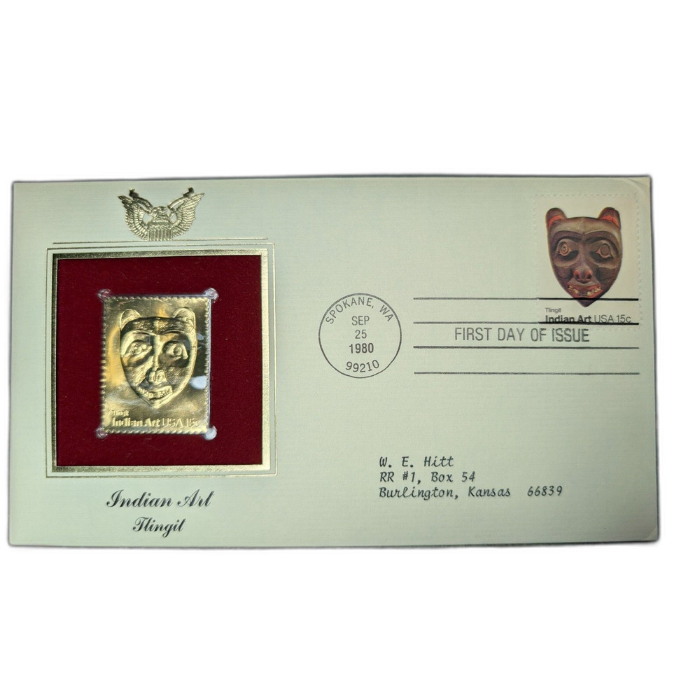 1980 Indian Art FDC – Tlingit Mask – First Day Issue